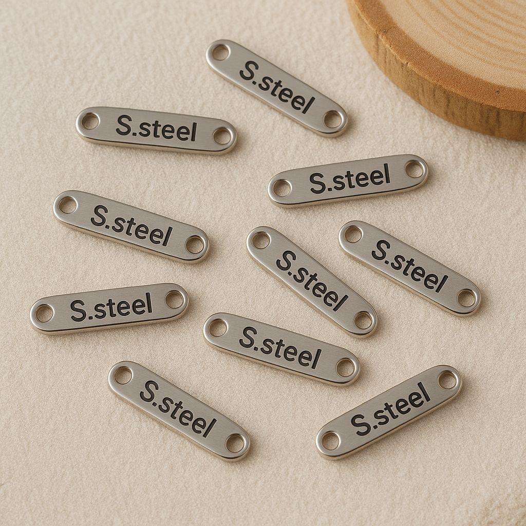 Stainless Steel - Çelik İmza Etiketi 5 Adet Paket