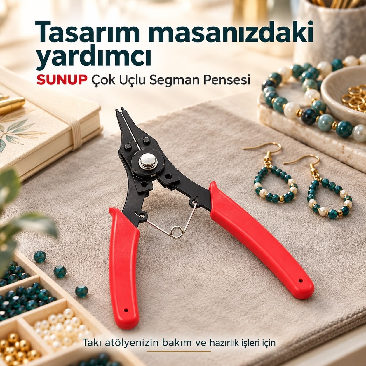 SUNUP Çok Uçlu Çelik Pense – Değiştirilebilir Başlıklı Set