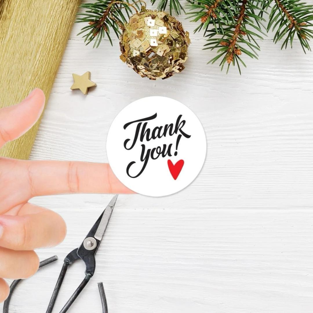 Thank You Sticker / Etiket - 9 Adet