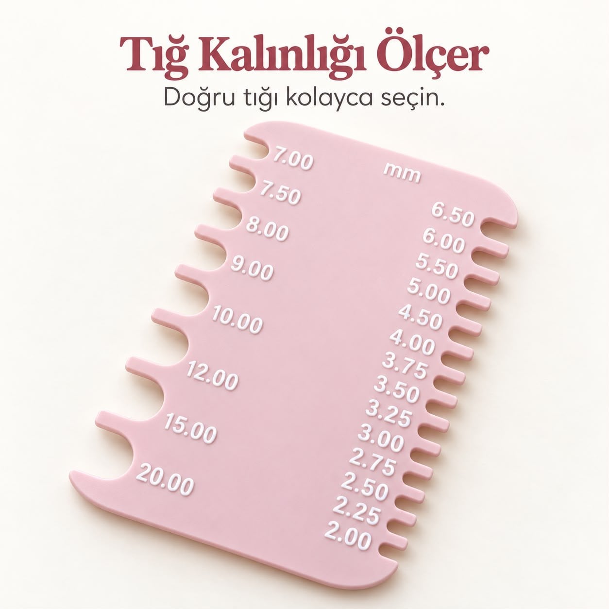 Tığ Kalınlığı Ölçer – Doğru Tığı Kolayca Bulun