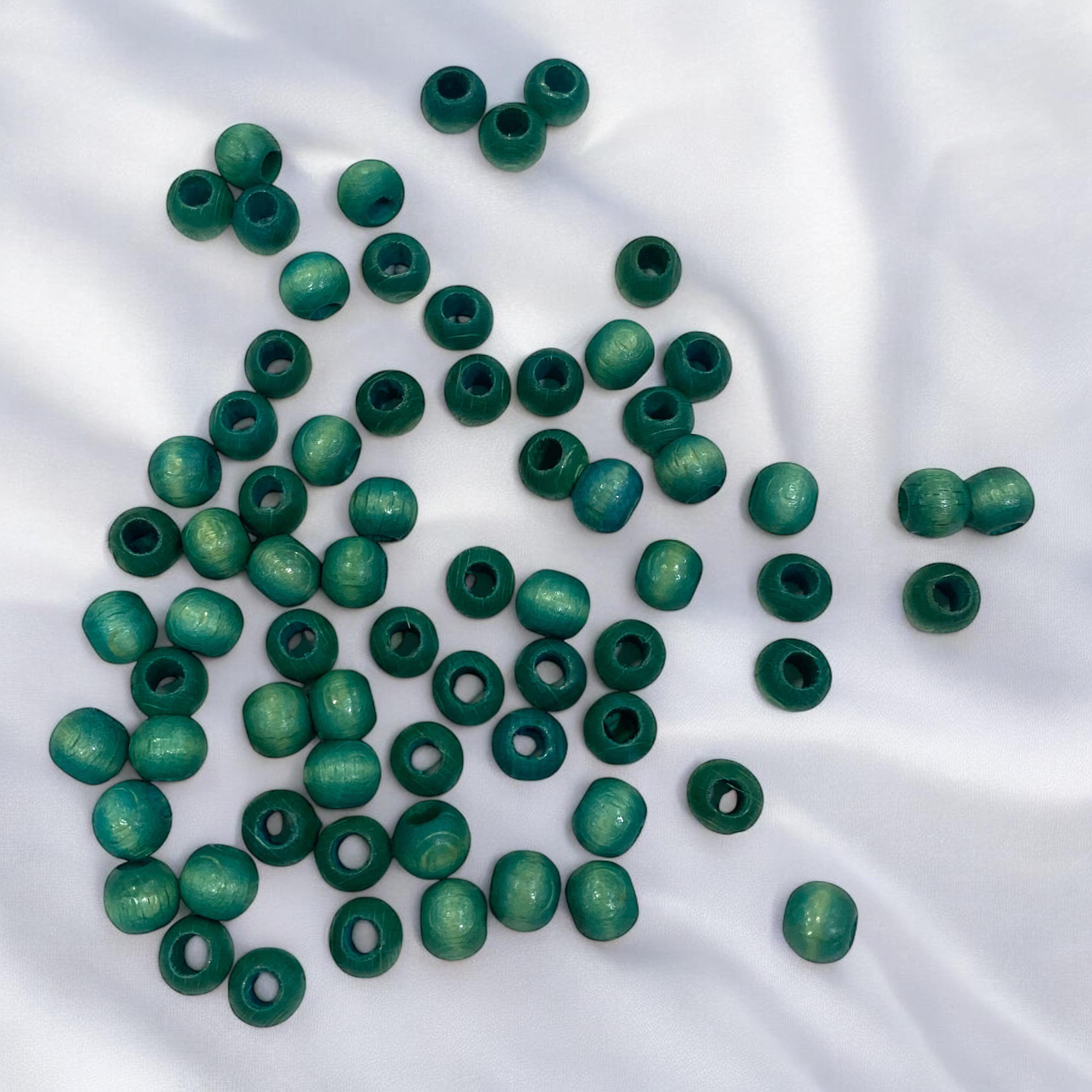 Turkuaz 8 MM Ahşap Boncuk 10 Gram