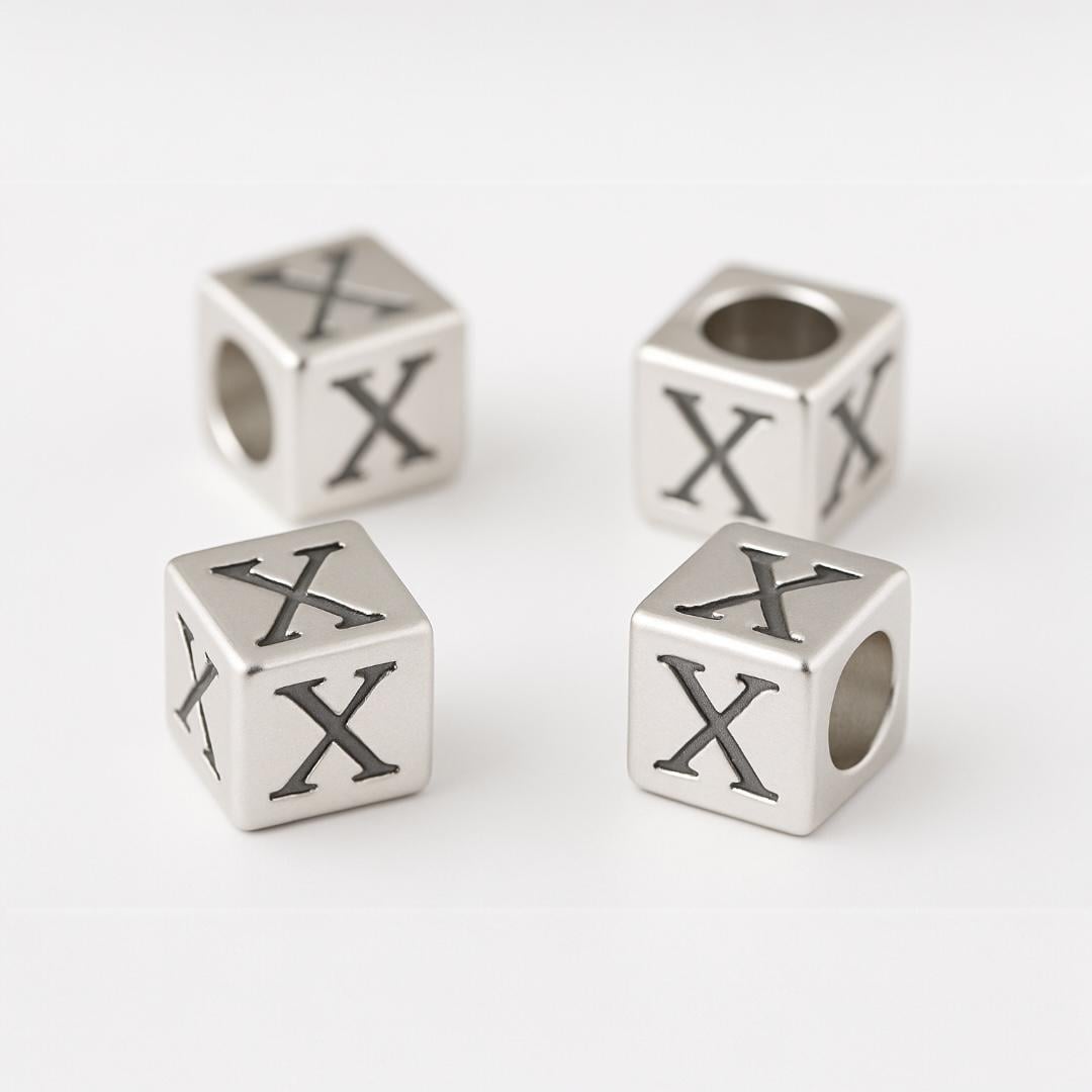 X Harfli Kare Çelik Aksesuar 6x6