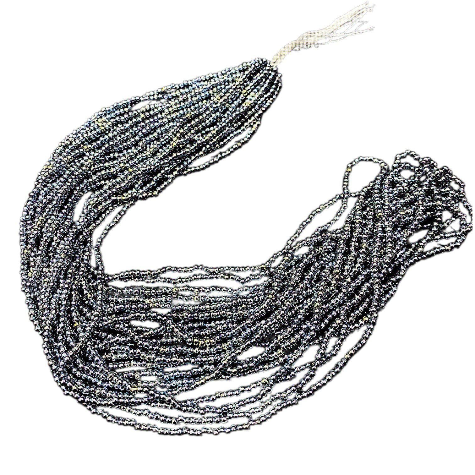 Yaldızlı Gümüş Kum Boncuk