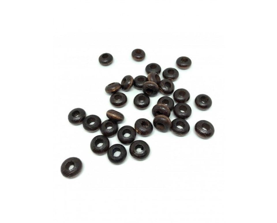YASSI Ahşap Boncuklar 7 MM / 10 ADET Paket -02