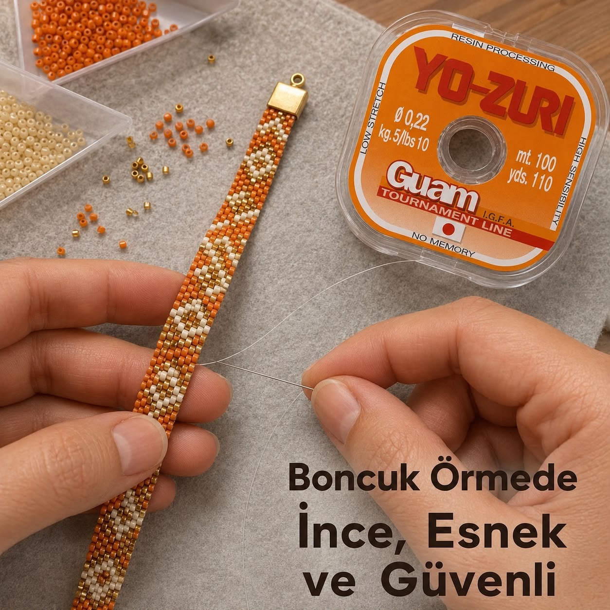 YO-ZURI Guam Şeffaf Misina – 0,22 mm Çok Kuvvetli