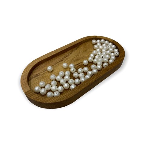 Yuvarlak 6 MM İnci 10 Gram Paket - 30