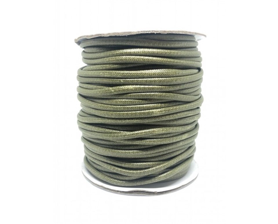 Yuvarlak Deri İp 3 METRE Paket 3.5 MM - 25