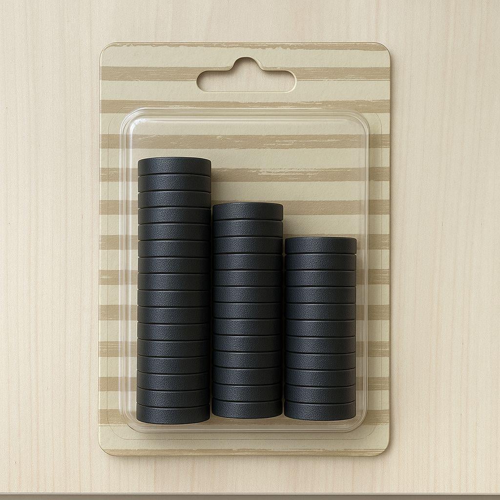 Yuvarlak Magnet Mıknatıs Paket 17 MM - 140 Adet