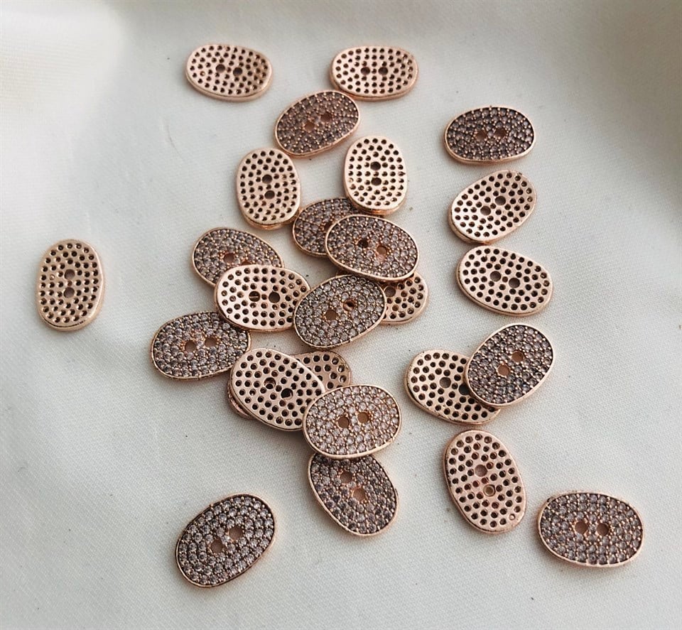 Zirkon Taşlı Bileklik Düğmeleri - 01