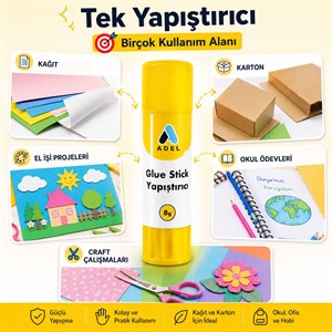  Glue Stick Yapıştırıcı – Temiz, Pratik ve Çok Amaçlı Kullanım