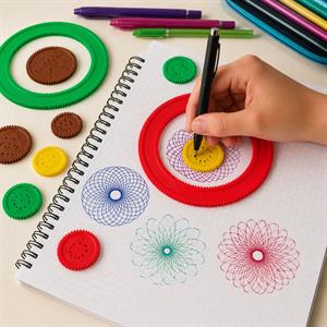 12 Parça Spirograf Çizim Seti