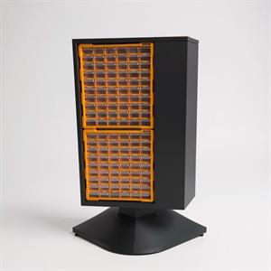 242 Bölmeli 132 CM Plastik Çekmeceli Metal Döner Stand