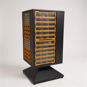 242 Bölmeli 132 CM Plastik Çekmeceli Metal Döner Stand