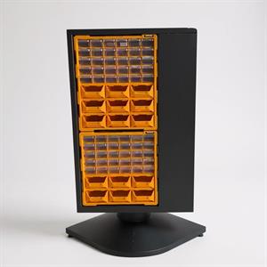 242 Bölmeli 132 CM Plastik Çekmeceli Metal Döner Stand