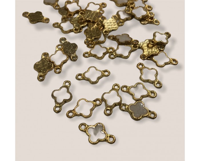 Altın Kaplama Lisanslı Sallantı Sedef Yonca