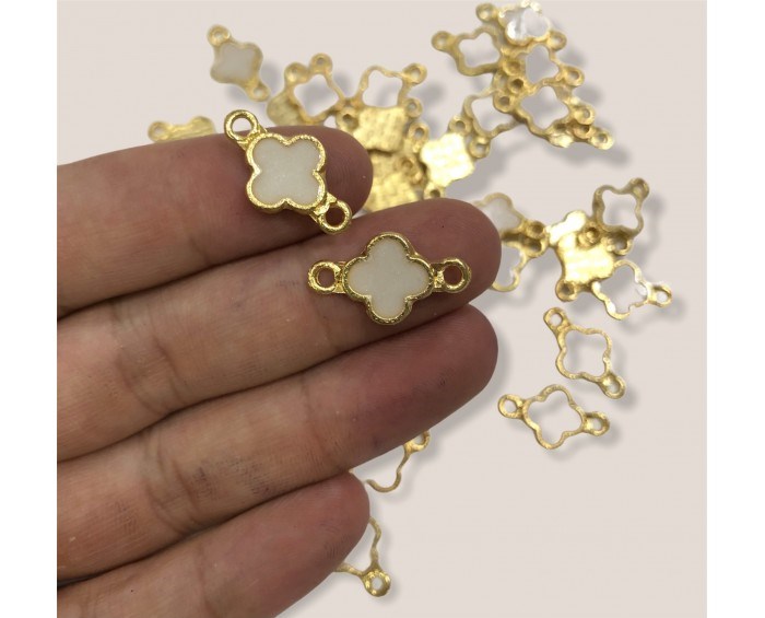 Altın Kaplama Lisanslı Sallantı Sedef Yonca