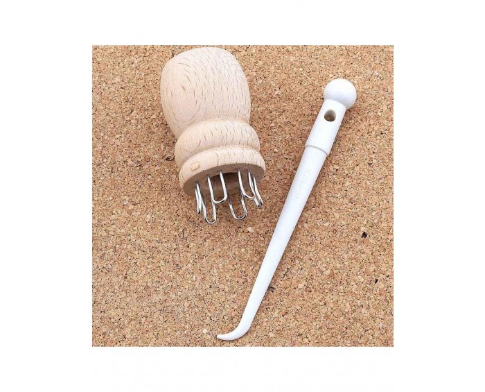 NURGE Ahşap 6 PİM Örgü Aparat