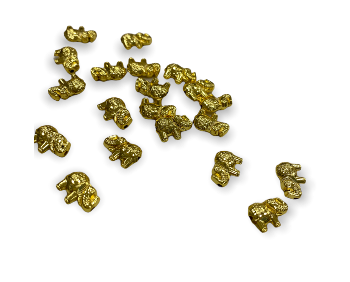 Parlak 24K Kararmaz Fil Ara Model