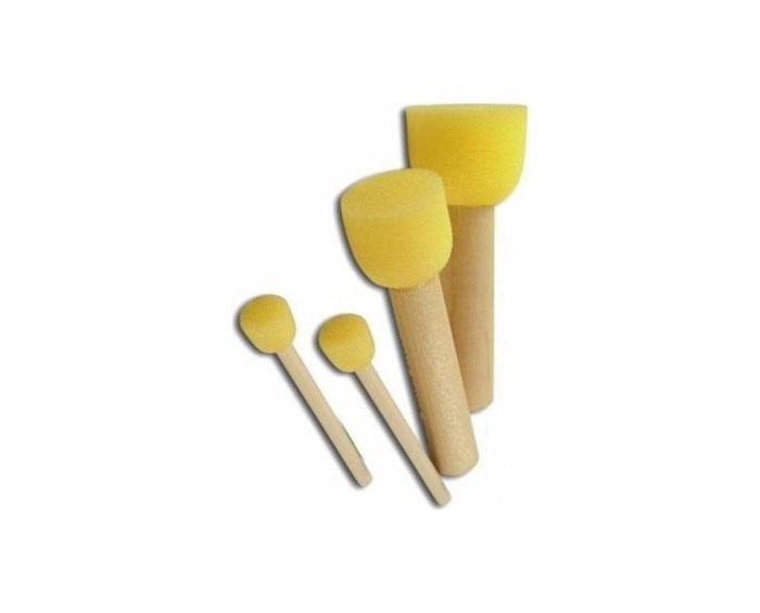 Ponpon 4lü Sünger Tampon Fırça Seti