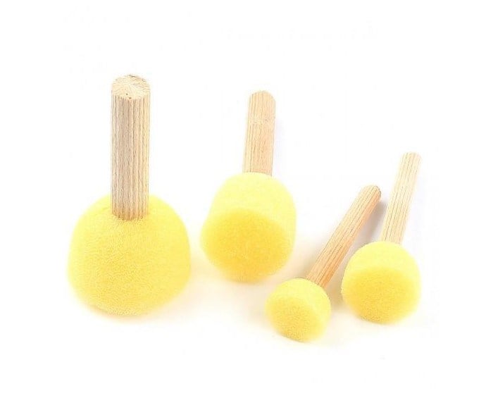 Ponpon 4lü Sünger Tampon Fırça Seti