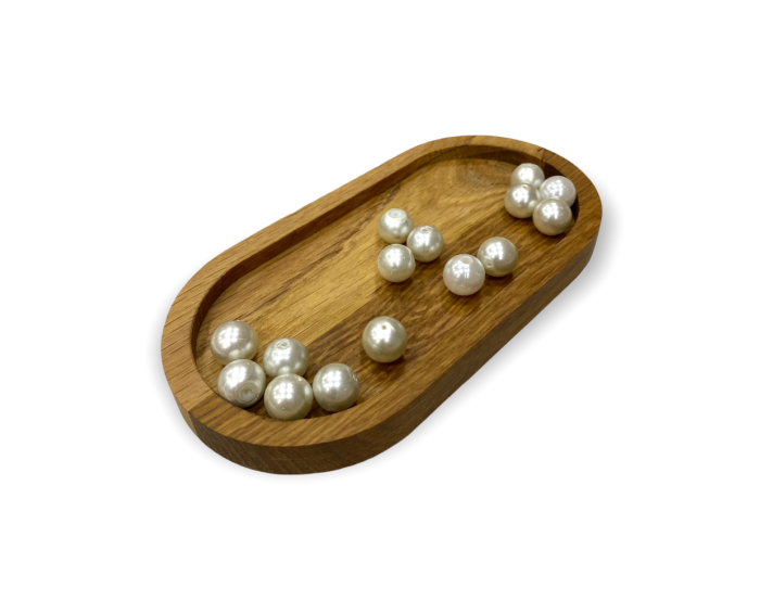 Yuvarlak Krem İri İnci 14 MM - 5 Adet