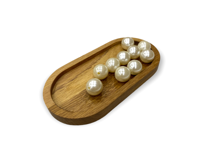 Yuvarlak Krem İri İnci 20 MM