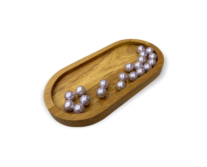 Yuvarlak Lila İri İnci 12 MM - 5 Adet