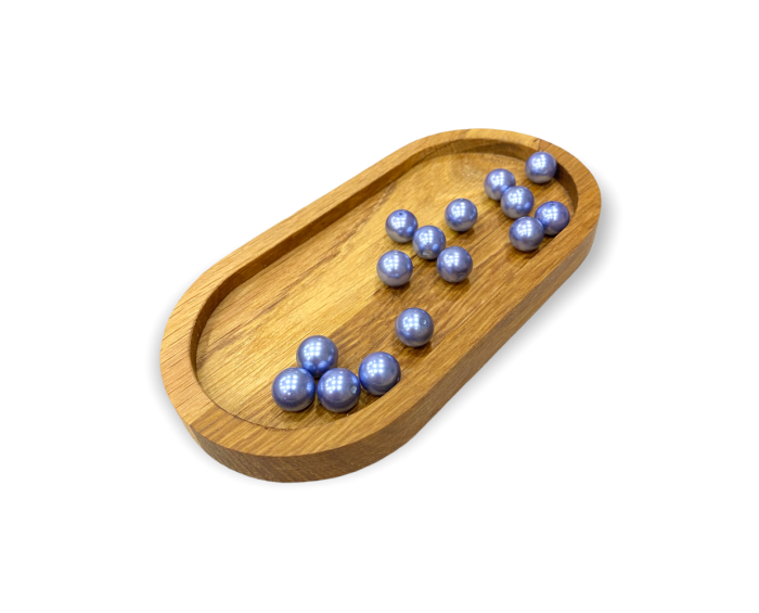 Yuvarlak Mavi İri İnci 12 MM - 5 Adet