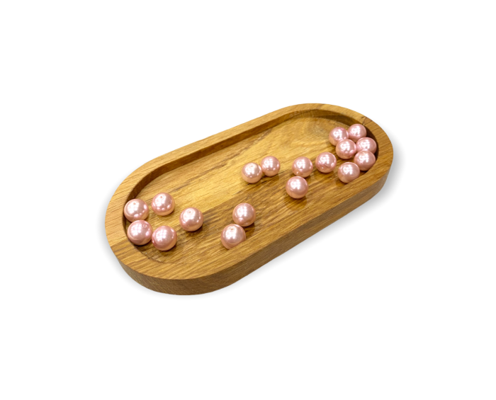 Yuvarlak Pembe İri İnci 12 MM - 5 Adet