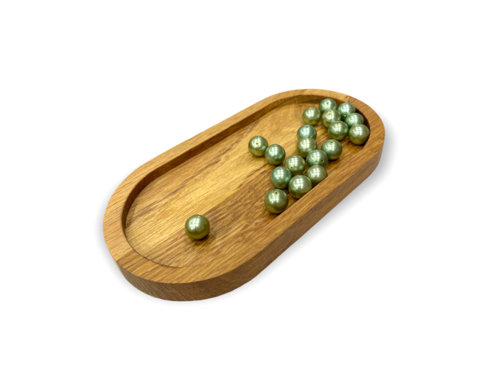 Yuvarlak Yeşil İri İnci 12 MM - 5 Adet