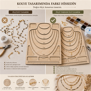 Ahşap, Kolye Ölçüm ve Tasarım Tablosu