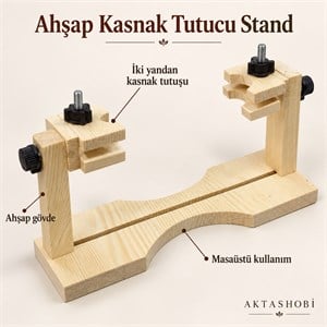 Ahşap Masaüstü Kasnak Tutucu Stand