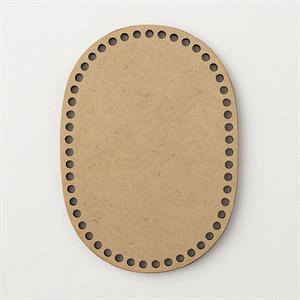 Ahşap Oval Taban 16x26 - Tığ İşi Çanta, Sepet, Örgü Taban Motifi