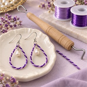 AHŞAP TEL SARMA- İPLİK KIVIRMA ALETİ