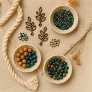 Antik Çelik Retro Kulplu Yaprak