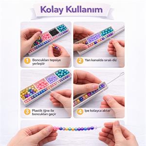 Arkadaş Bileklik Yapım Tezgahı - Aktarmalı ve İğneli Set