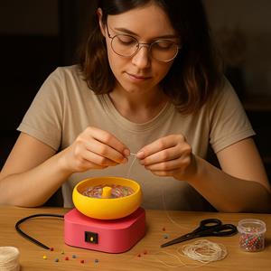 Automatic Bead Stringer - Çift Renkli Elektrikli Boncuk Dizici