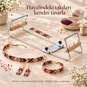 Ayarlanabilir Boncuk Dokuma Tezgahı