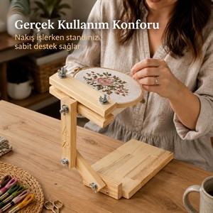 Ayarlı Ayaklı Nakış Kasnak Standı No:1