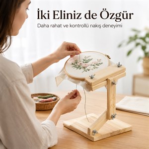 Ayarlı Ayaklı Nakış Kasnak Standı No:1