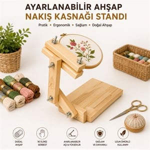 Ayarlı Ayaklı Nakış Kasnak Standı No:1