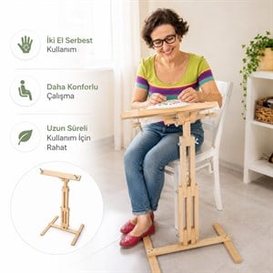 Ayarlı Ayaklı Nakış Kasnak Standı No:2