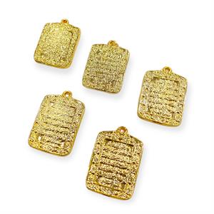 Ayet-el Kürsi Plaka Kararmaz Altın Kulplu Model