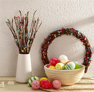 Beyaz ve Renkli 80 CM Tohum - Dekoratif Dallar