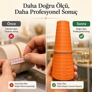 Bileklik Ölçü Konisi – İNÇ ve CM Ölçülü