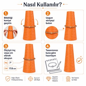 Bileklik Ölçü Konisi – İNÇ ve CM Ölçülü