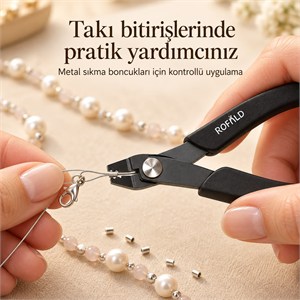Boncuk Sıkma Pensesi – Kompakt Çelik Model