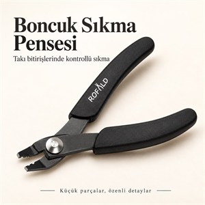 Boncuk Sıkma Pensesi – Kompakt Çelik Model