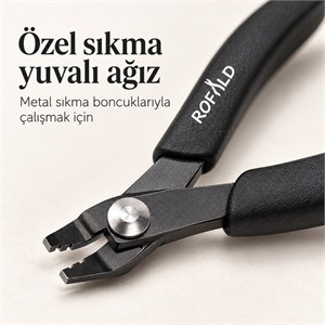Boncuk Sıkma Pensesi – Kompakt Çelik Model