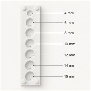 BoncukForm Pro – 7 Ölçülü Polimer Kil Boncuk Delme Aparatı